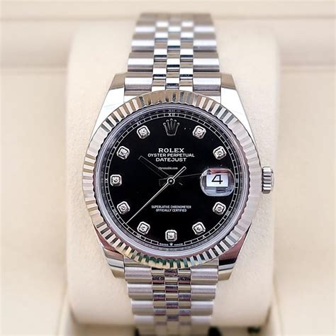 rolex datejust black diamond bezel|rolex diamond bezel for sale.